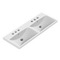 Rectangular Double White Ceramic Wall Mounted or Drop In Sink